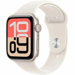 Смарт-часы Apple Watch SE 3 GPS 44mm Starlight Aluminium Case with Starlight Sport Band - M/L (MEHJ4RK/A)