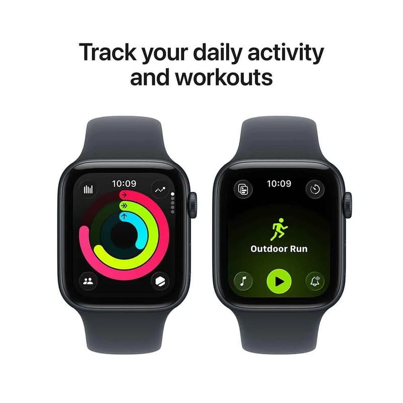 Смарт-годинник Apple Watch SE 3 GPS 44mm Midnight Aluminium Case with Midnight Sport Band - M/L (MEHQ4RK/A)