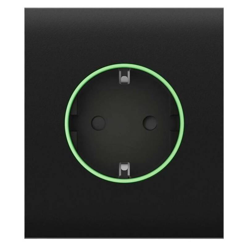 Центральна панель для вбудованої розетки Ajax CenterCover for Outlet smart, Jeweler Black