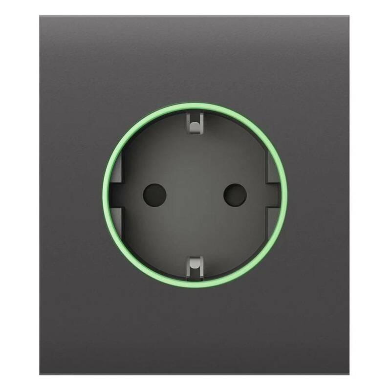 Центральна панель для вбудованої розетки Ajax CenterCover for Outlet smart, Jeweler Grey