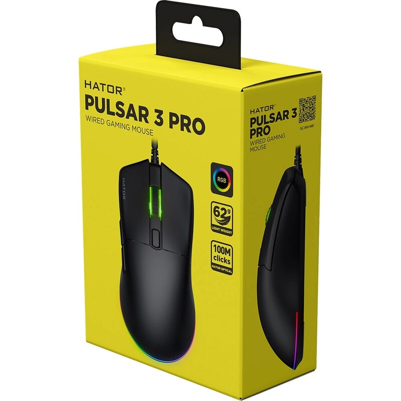 Миша Hator Pulsar 3 Pro Black (HTM620)