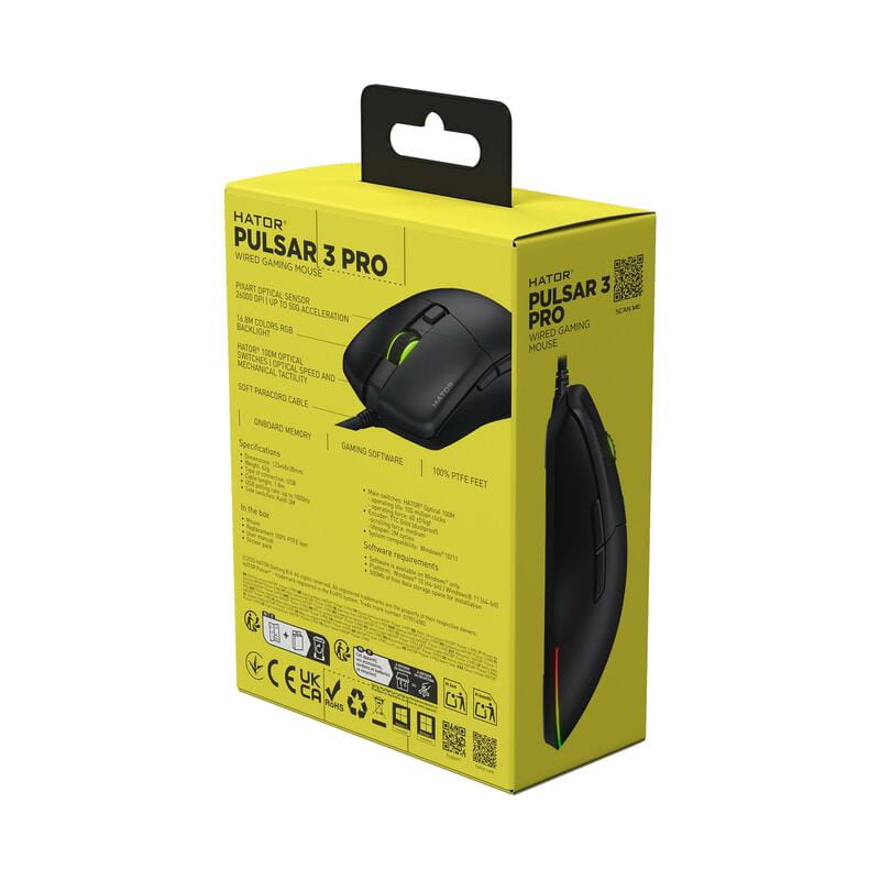 Миша Hator Pulsar 3 Pro Black (HTM610)