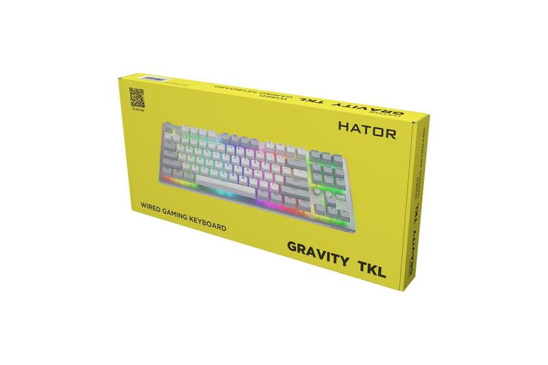 Клавіатура Hator Gravity TKL Orange White (HTK561)