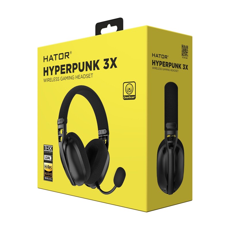 Bluetooth-гарнитура Hator Hyperpunk 3X Wireless Black (ESH14)
