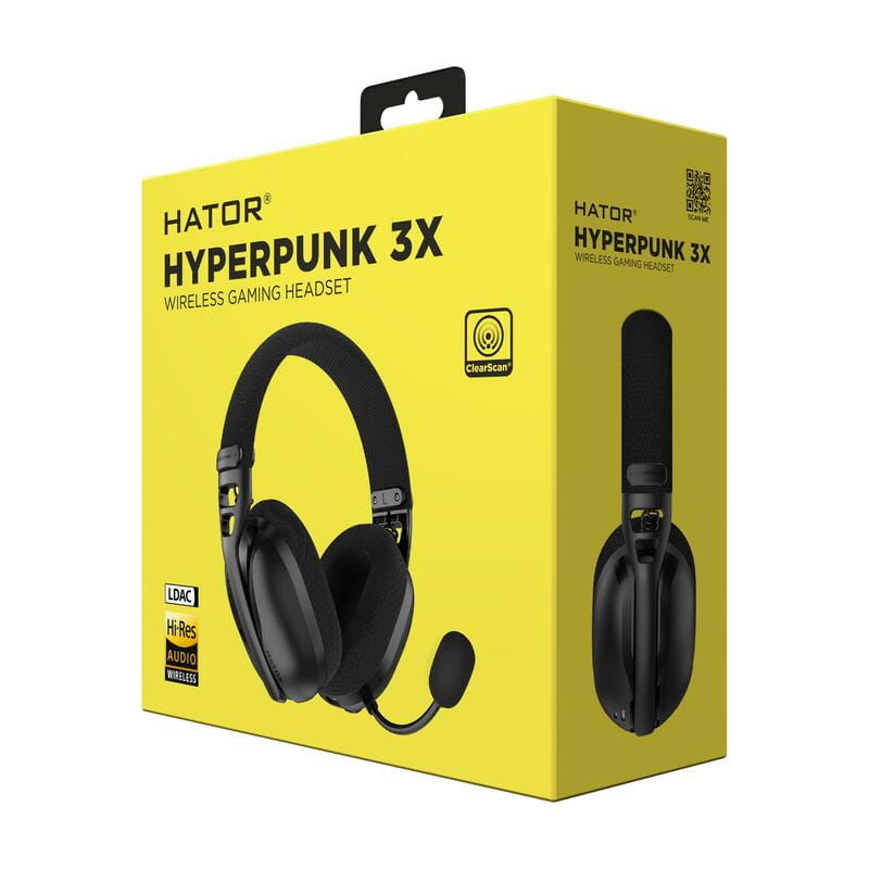 Bluetooth-гарнiтура Hator Hyperpunk 3X Wireless Black (ESH14)