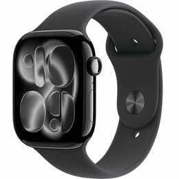 Смарт-часы Apple Watch Series 11 GPS 46mm Jet Black Aluminium Case with Black Sport Band - M/L (MEUX4RK/A)