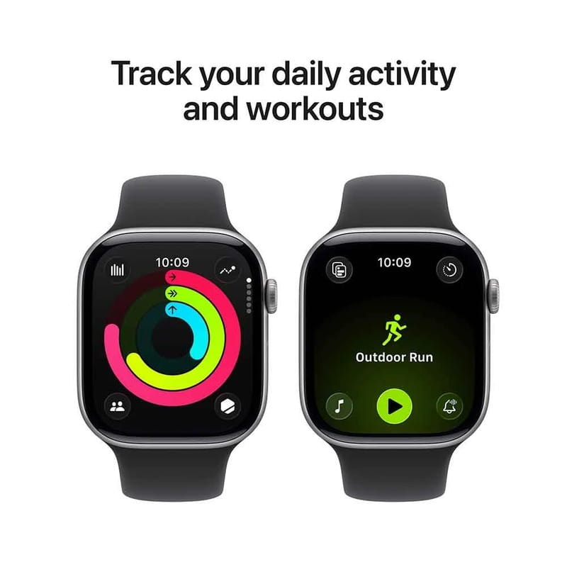 Смарт-годинник Apple Watch Series 11 GPS 42mm Space Grey Aluminium Case with Black Sport Band - M/L (MEQX4RK/A)
