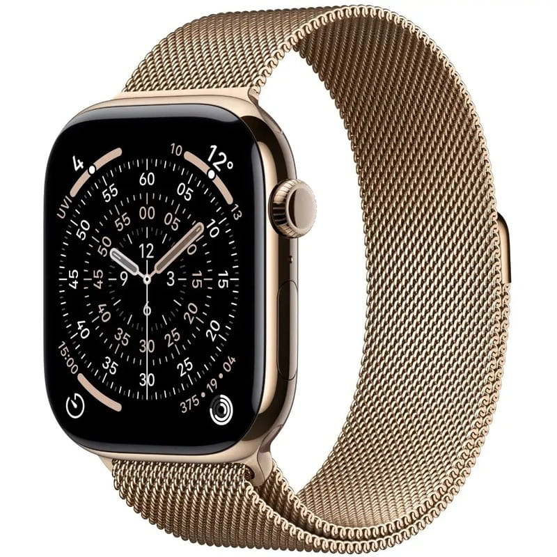 Смарт-часы Apple Watch Series 11 GPS + Cellular 42mm Gold Titanium Case with Gold Milanese Loop (MF8Y4RK/A)