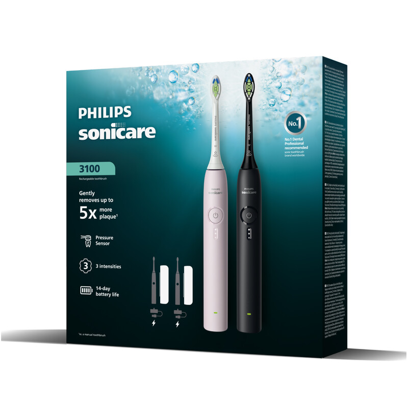 Зубна електрощітка Philips Sonicare 3100 HX4072/42 2шт