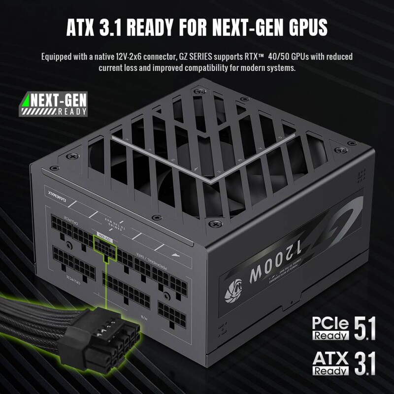Блок живлення GameMax GZ 1200G Black 1200W