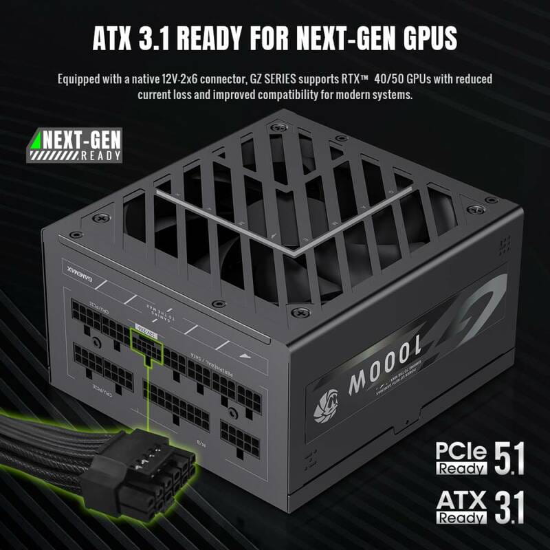 Блок живлення GameMax GZ 1000G Black 1000W