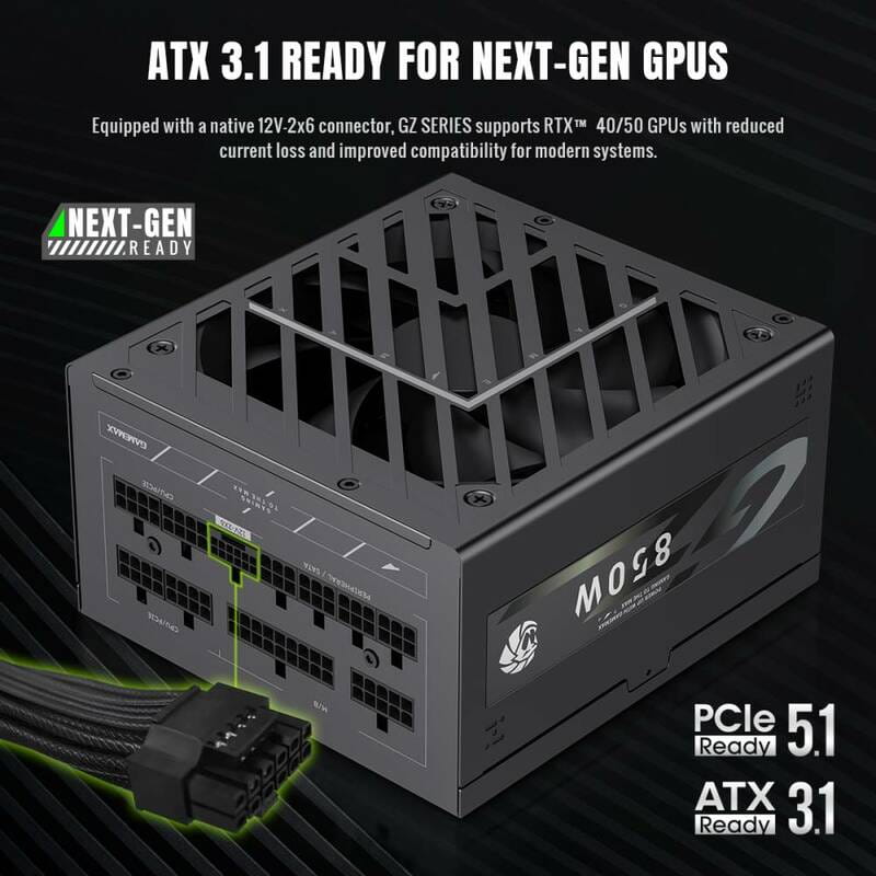 Блок живлення GameMax GZ 850G Black 850W
