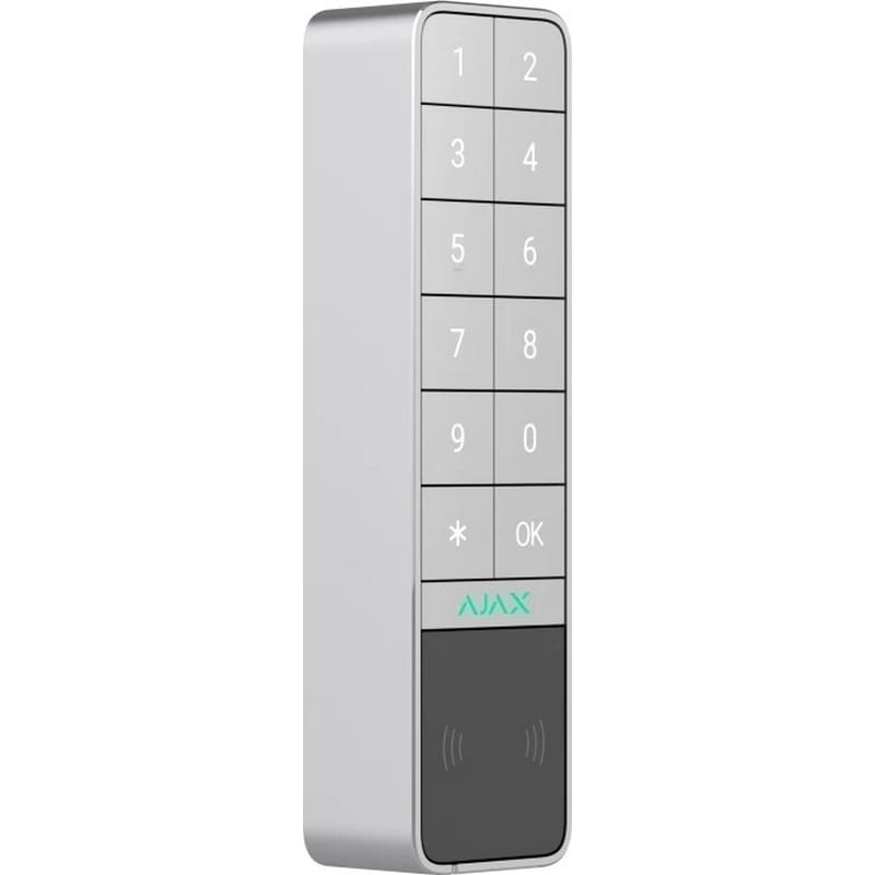 Беспроводная клавиатура Ajax KeyPad Outdoor Jeweller White