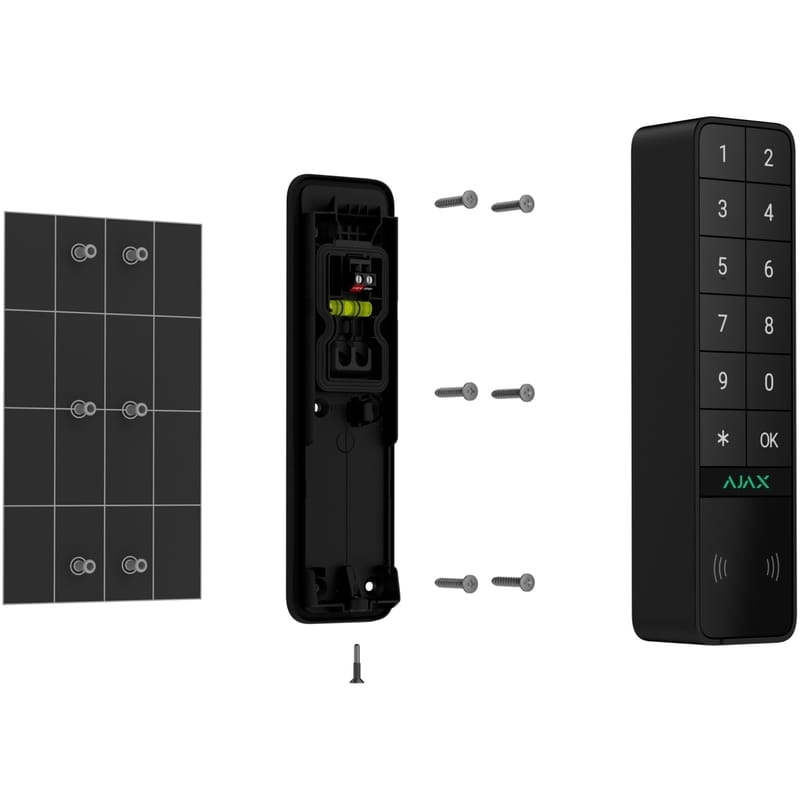 Беспроводная клавиатура Ajax KeyPad Outdoor Jeweller Black