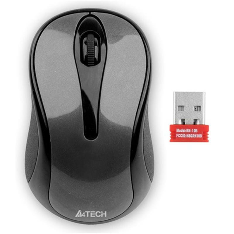 Мышь беспроводная A4Tech G3-280N Grey USB V-Track