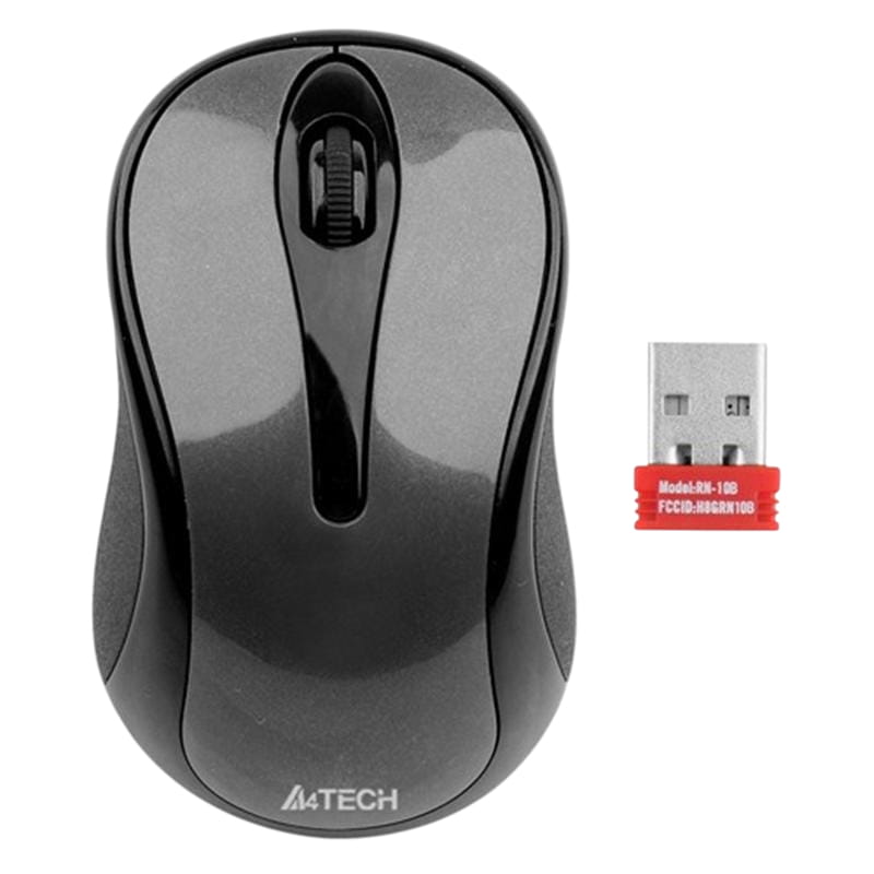 Мышь беспроводная A4Tech G3-280N Grey USB V-Track