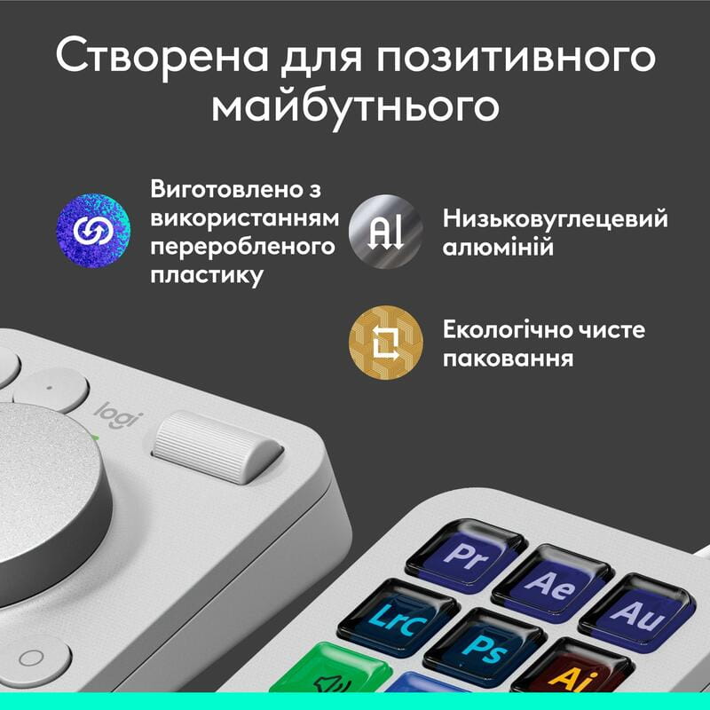 Консоль Logitech MX Creative Console Pale Grey (920-012932)