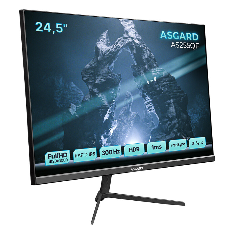 Монітор ASGARD Gaming 24.5" AS255QF IPS Black 300Hz