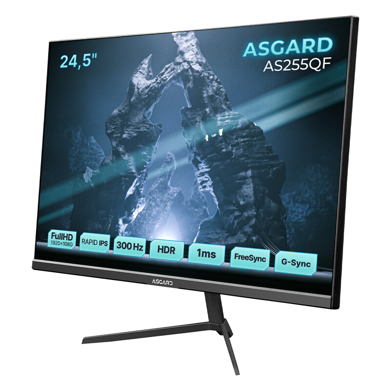 Монітор ASGARD Gaming 24.5" AS255QF IPS Black 300Hz