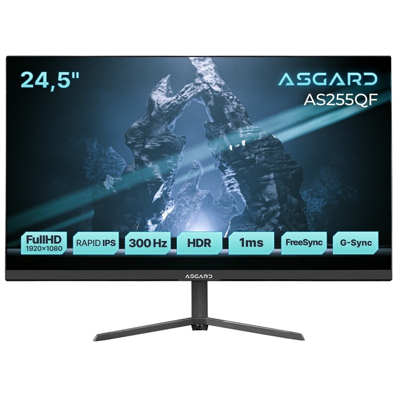Монітор ASGARD Gaming 24.5" AS255QF IPS Black 300Hz