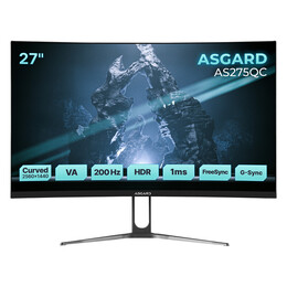 Монітор ASGARD Gaming 27" AS275QC VA Black Curved 200Hz