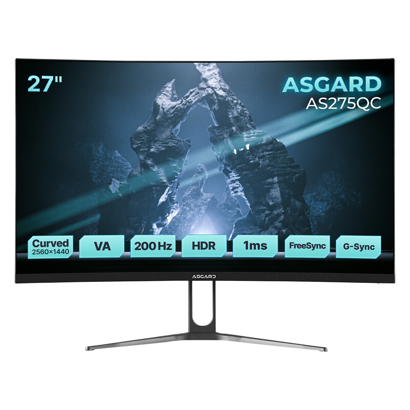 Монітор ASGARD Gaming 27" AS275QC VA Black Curved 200Hz