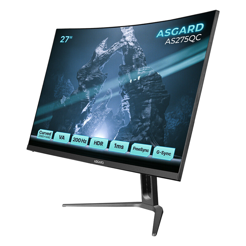 Монітор ASGARD Gaming 27" AS275QC VA Black Curved 200Hz