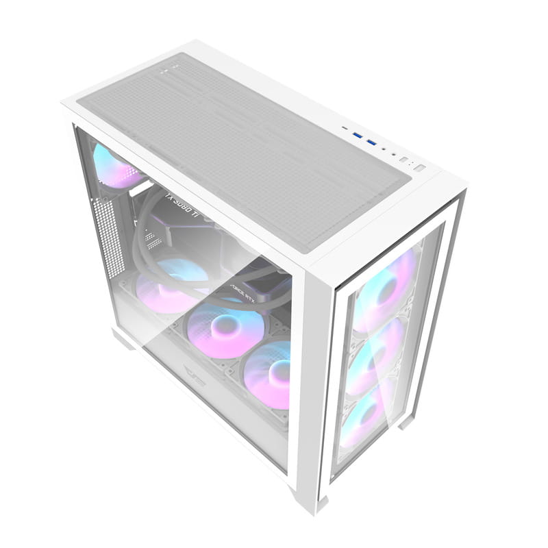 Корпус DarkFlash DRX90 Glass White