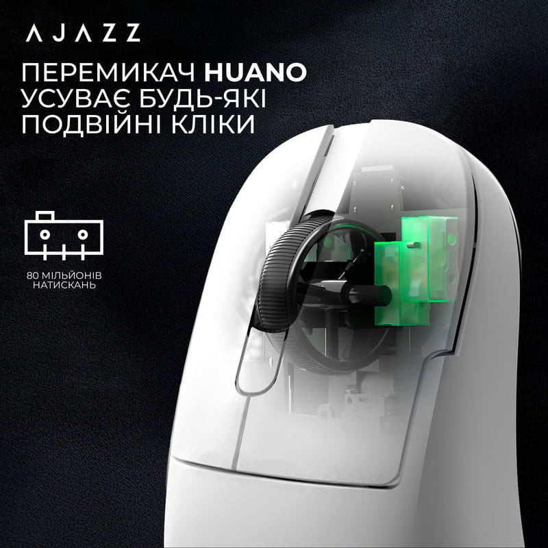Мышь беспроводная Ajazz AJ179P MC White (AJ179P-MC-W)