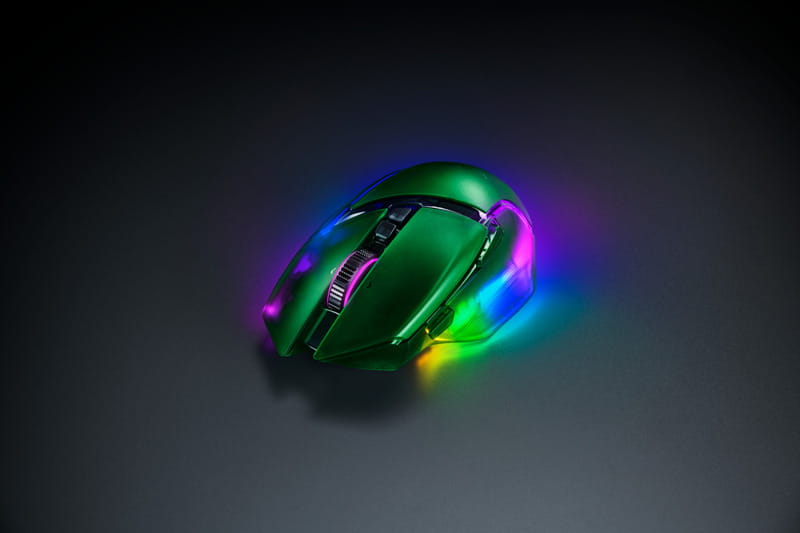 Мышь беспроводная Razer Basilisk V3 Pro 35K Phantom Green (RZ01-05240300-R3G1)