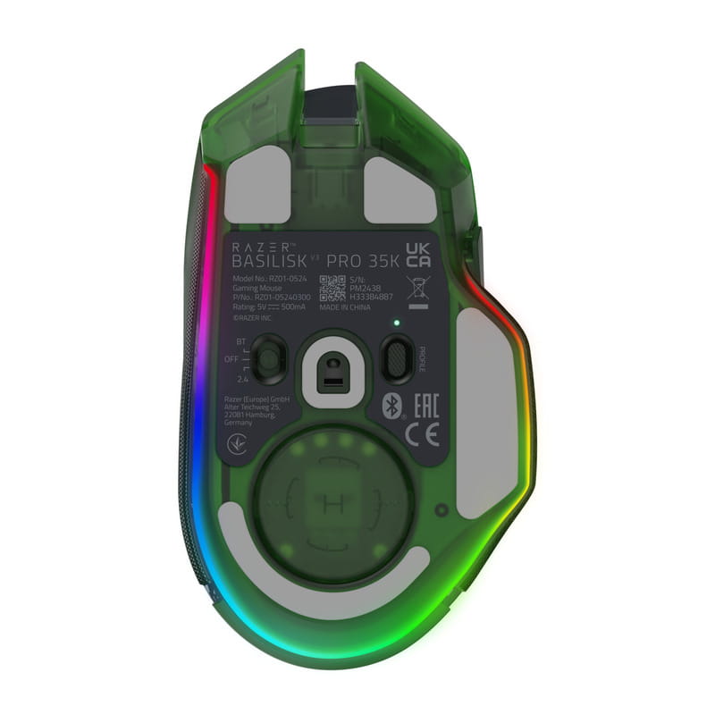 Мышь беспроводная Razer Basilisk V3 Pro 35K Phantom Green (RZ01-05240300-R3G1)