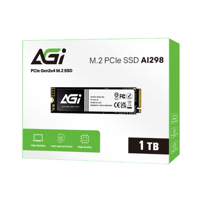 Накопичувач SSD 1TB AGI AI298 M.2 2280 PCIe 3.0 x4 NVMe 3D NAND (AGI1T0GIMAI298)