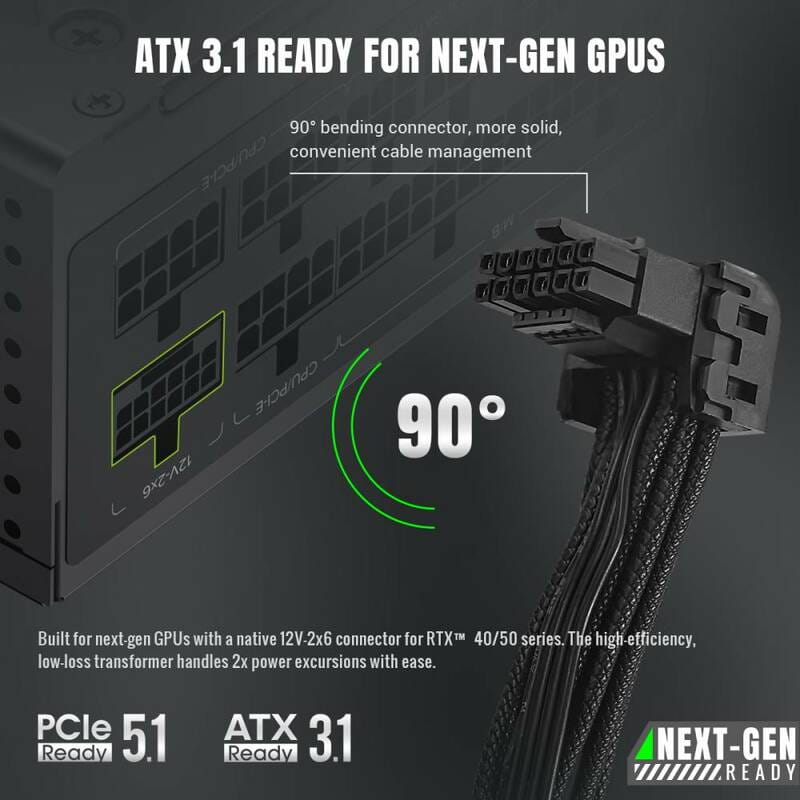 Блок живлення GameMax GS 750G V25 Black 750W