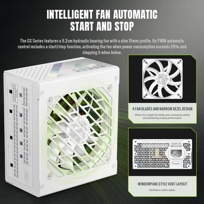 Блок живлення GameMax GS 650G V25 White 650W