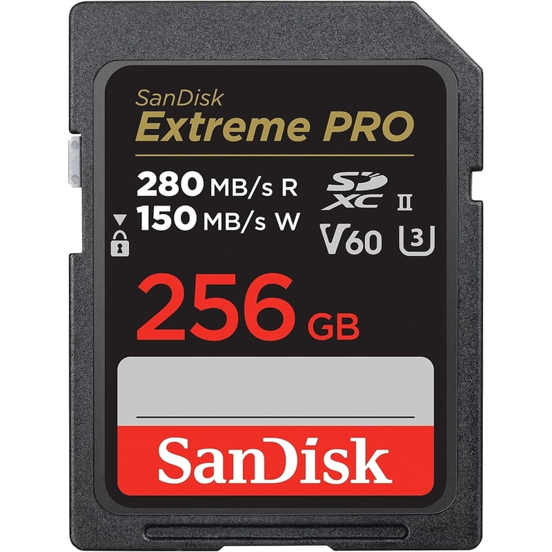 Карта пам`яті SD 256GB UHS-II U3 Class 10 SanDisk Extreme Pro V60 R280/W150MB/s (SDSDXEP-256G-GN4IN)