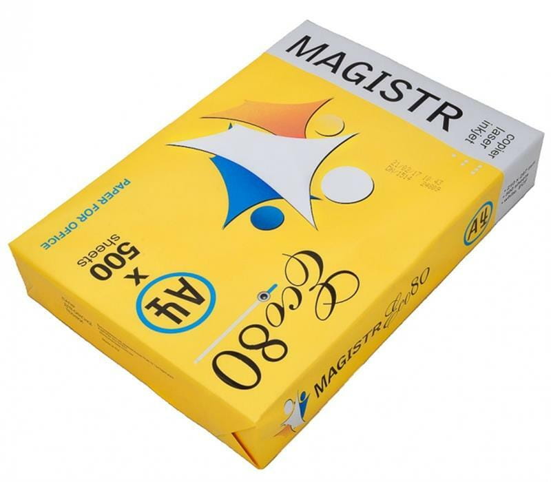 Бумага Magistr Eco 80г/м2, A4, 500л, class C, белизна 150% CIE