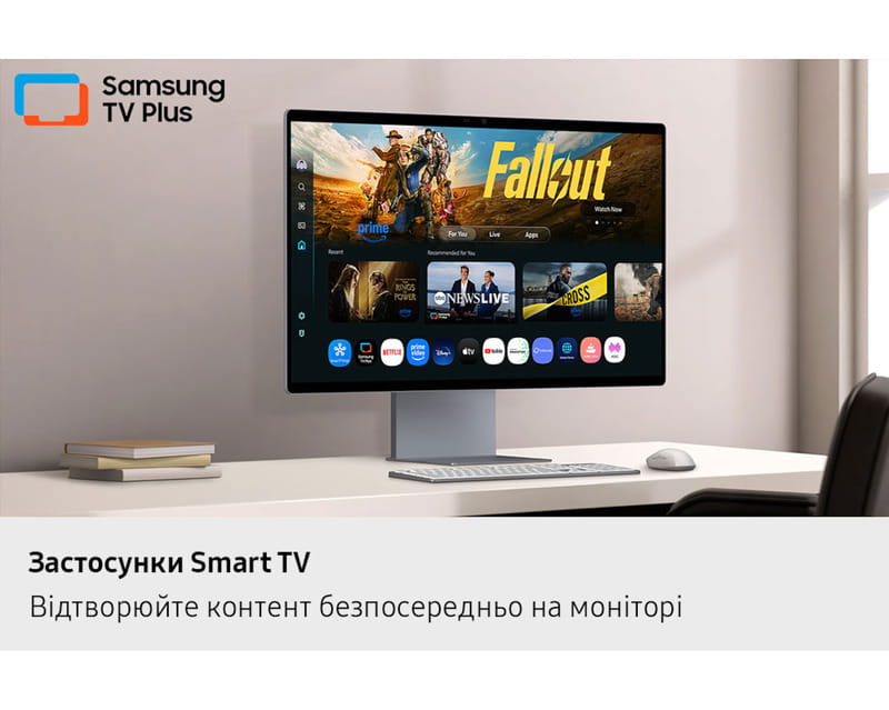 Монітор Samsung 32" Smart M9 (LS32FM902SZXUA) QD-OLED Black 165 Гц