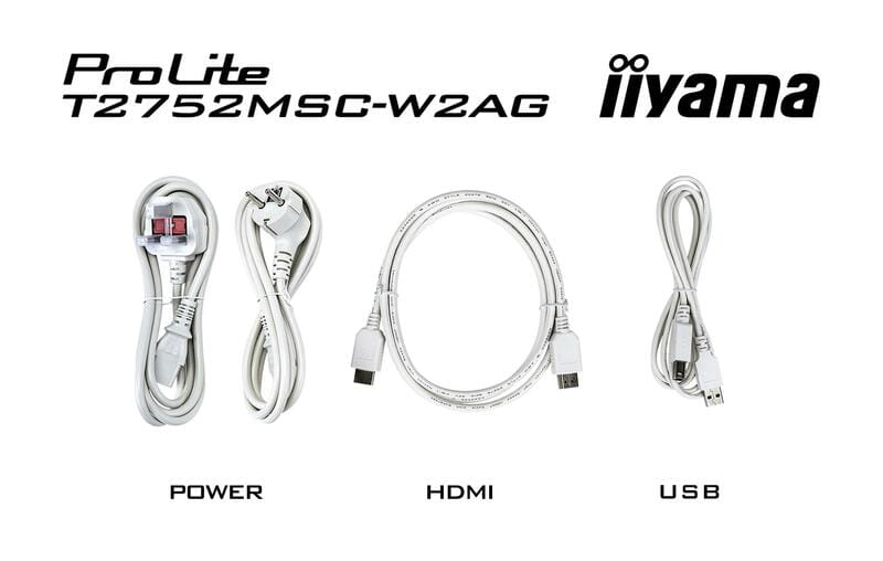 Монітор Iiyama 27" ProLite T2752MSC-W1AG IPS White 100Hz