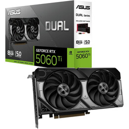 Відеокарта GF RTX 5060 Ti  8GB GDDR7 Dual Asus (DUAL-RTX5060TI-8G)
