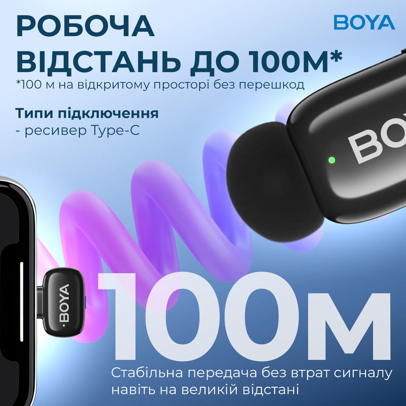Мікрофон BOYA mini-16 Type-C Black