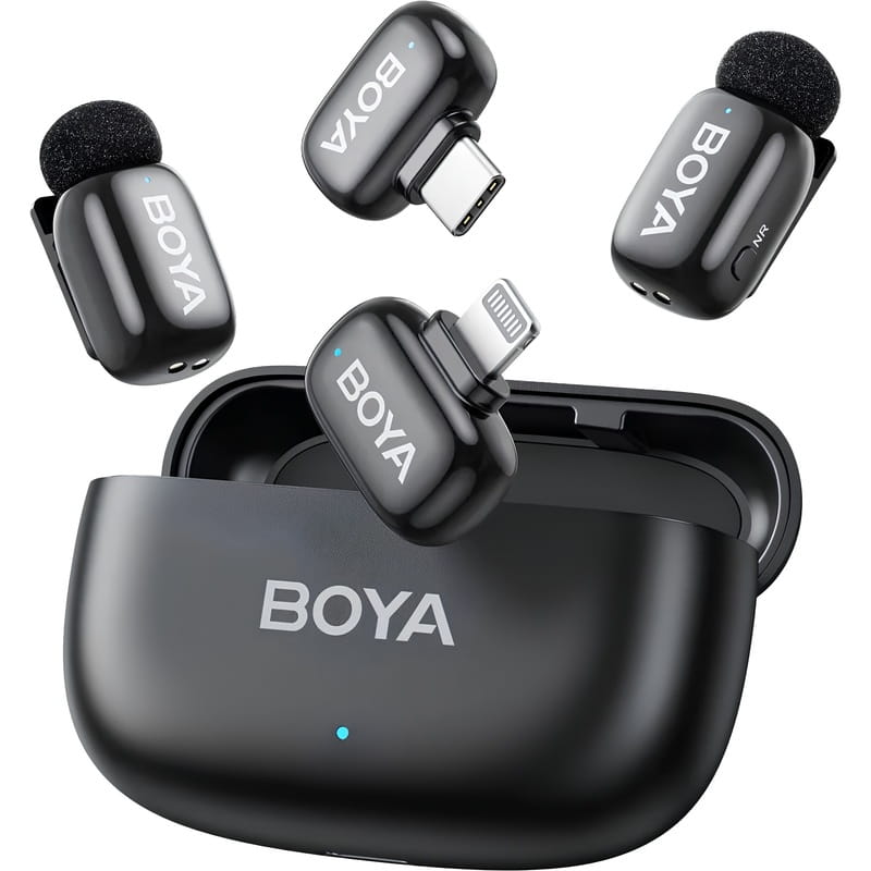 Микрофон BOYA mini-12 Type-C/Lightning Black