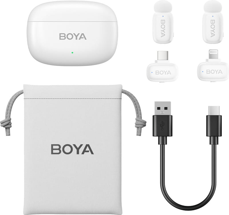 Микрофон BOYA mini-13 Type-C/Lightning White