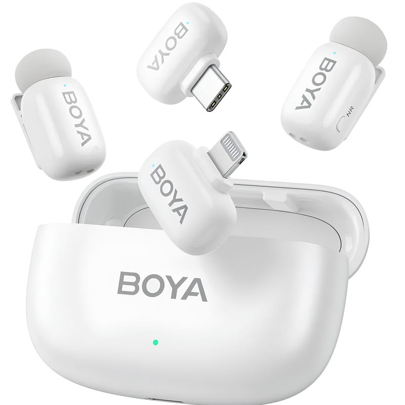 Микрофон BOYA mini-13 Type-C/Lightning White
