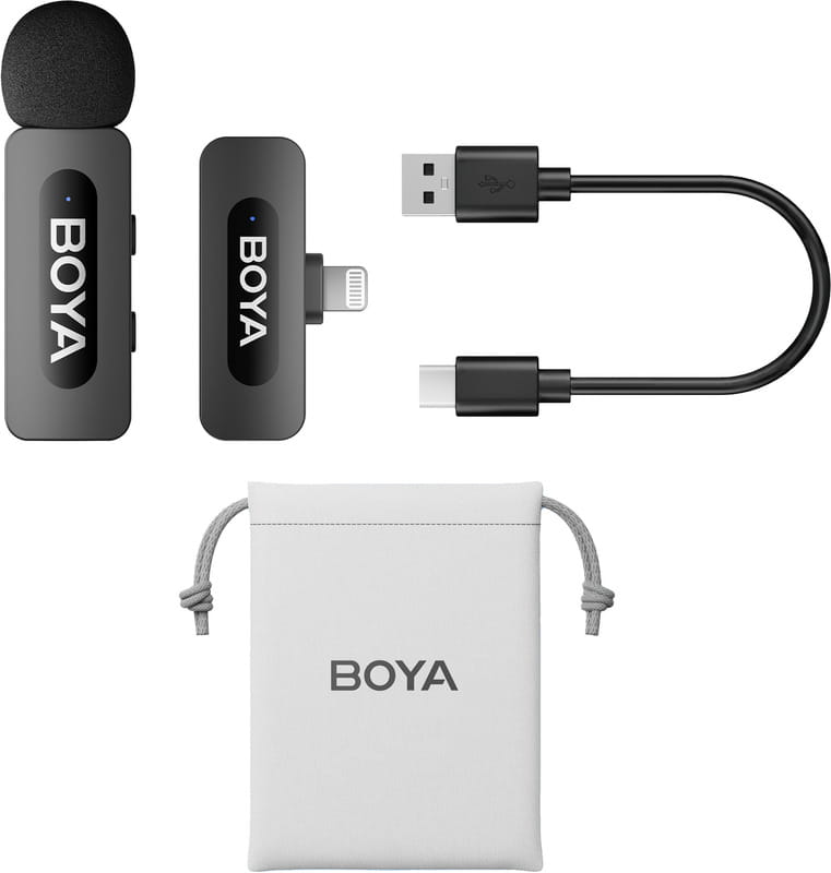 Микрофон BOYA BY-V1 Lightning Black