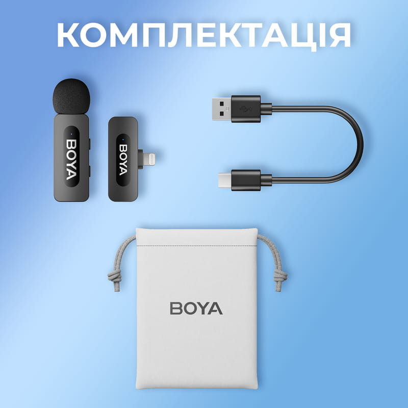 Микрофон BOYA BY-V1 Lightning Black