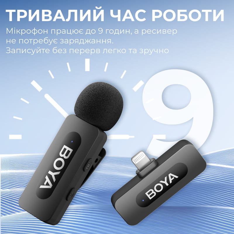 Микрофон BOYA BY-V1 Lightning Black