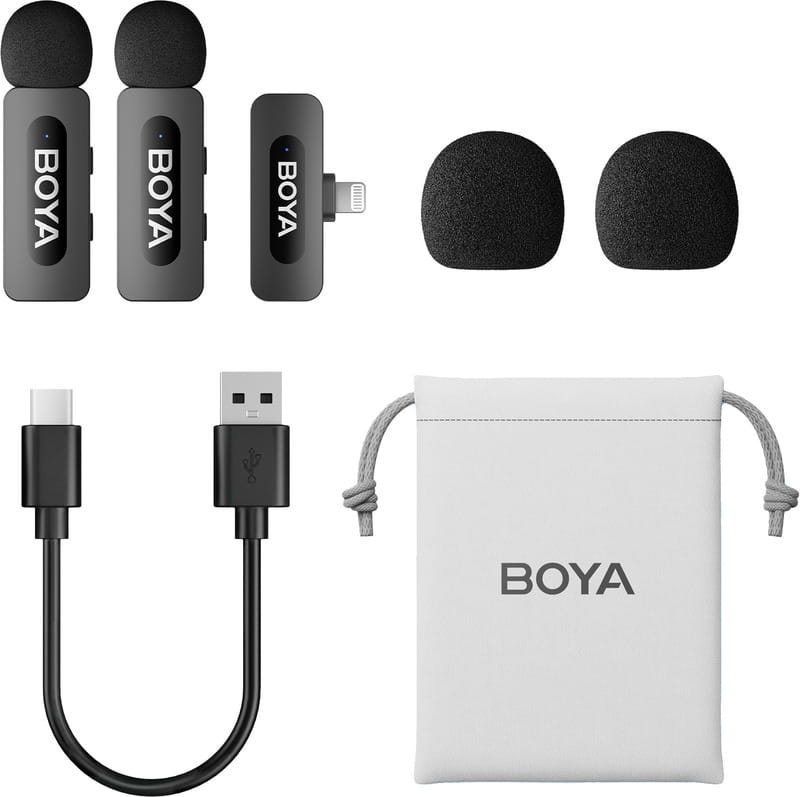 Микрофон BOYA BY-V2 Lightning Black