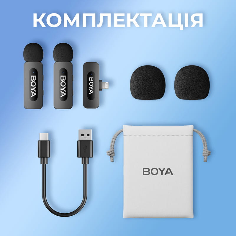 Микрофон BOYA BY-V2 Lightning Black