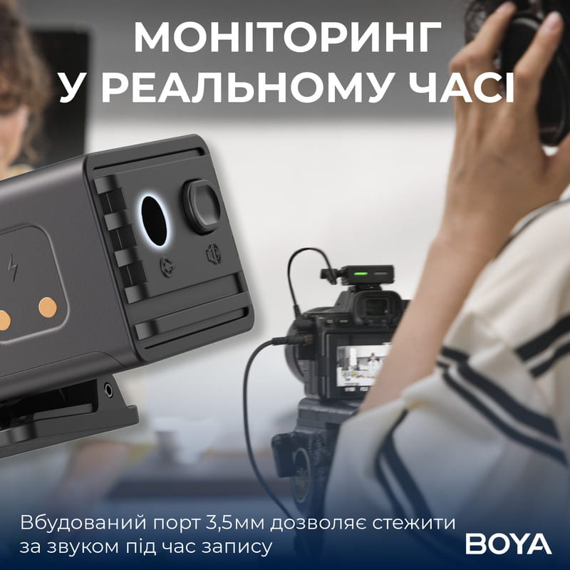 Микрофон BOYA LINK 3-01 Type-C/TRS/Lightning Black