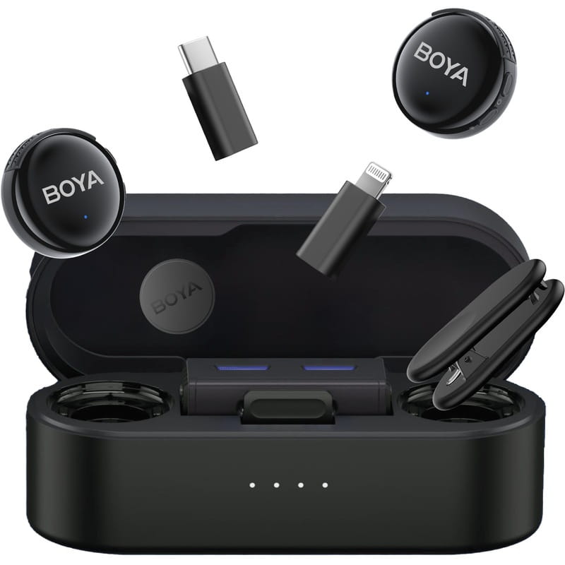 Микрофон BOYA LINK 3-01 Type-C/TRS/Lightning Black